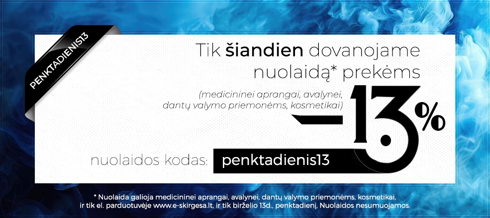 Penktadienis 13d. nuolaidos!